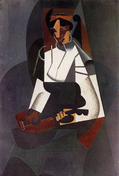 Woman with a Mandolin (after Corot)