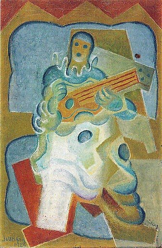 Pierrot Playing Guitar