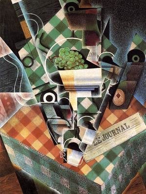 Juan Gris - Still Life With Checked Tablecloth